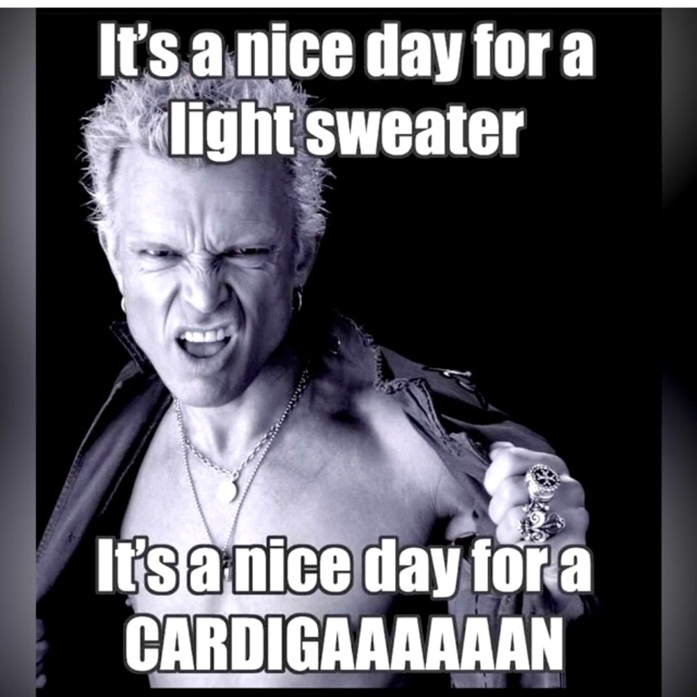 I have cardigans!!